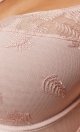 Tiana biustonosz półusztywniany z haftem różowy