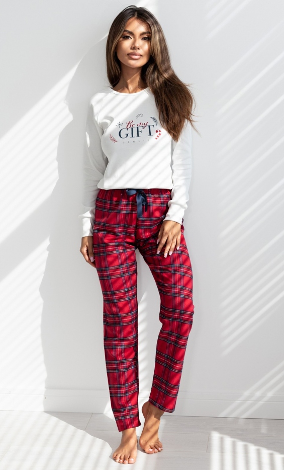 Piżama Sensis Maribel Interlock/Flanela dł/r S-XL