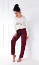 Piżama Sensis Maribel Interlock/Flanela dł/r S-XL