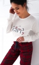 Piżama Sensis Maribel Interlock/Flanela dł/r S-XL
