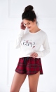 Piżama Sensis Leta Interlock/Flanela dł/r S-XL