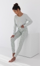 Piżama Sensis Olive Interlock dł/r S-XL