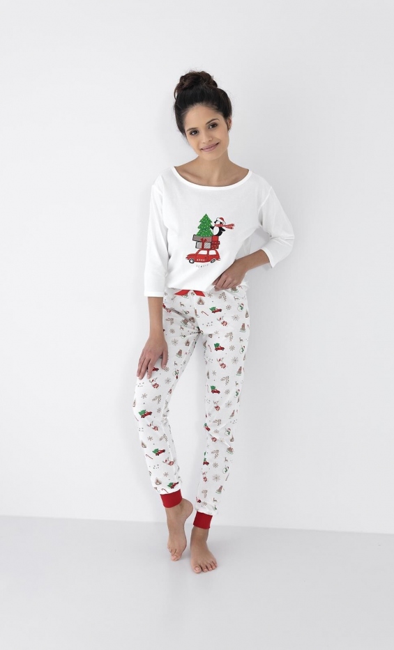 Piżama Sensis Lillian 3/4 Christmas S-XL