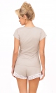 Piżama Simply 1/2 Light Beige