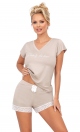 Piżama Simply 1/2 Light Beige