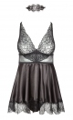 Eve chemise with mask black