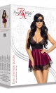 Eve chemise with mask purple