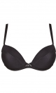 Zara biustonosz push-up plunge czarny