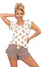 Piżama Reni 1/2 Beige
