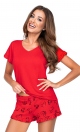 Piżama Mika 1/2 Red